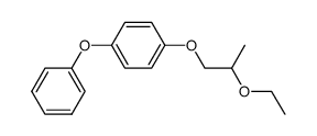 1-phenoxy-4-[(2-ethoxy-2-methyl)-ethoxy]-benzene结构式