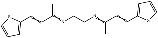 N,N'-Bis[1-methyl-3-(2-thienyl)-2-propen-1-ylidene]-1,2-ethanediamine Structure