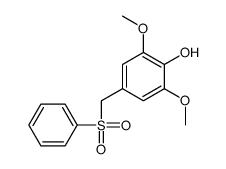 4-(benzenesulfonylmethyl)-2,6-dimethoxyphenol结构式