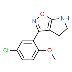4H-Pyrrolo[3,2-d]isoxazole,3-(5-chloro-2-methoxyphenyl)-5,6-dihydro-(9CI)结构式