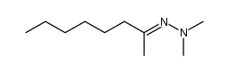 octan-2-one N,N-dimethylhydrazone结构式