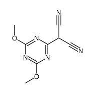 2-(4,6-dimethoxy-1,3,5-triazin-2-yl)propanedinitrile Structure