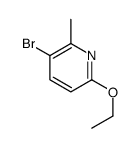 3-Bromo-6-ethoxy-2-methylpyridine Structure