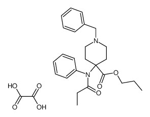 propyl 4-[N-(1-oxopropyl)-N-phenylamino]-1-(phenylmethyl)-4-piperidinecarboxylate ethanedioate Structure