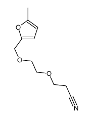 3-[2-[(5-methylfuran-2-yl)methoxy]ethoxy]propanenitrile Structure