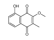 5-Hydroxy-3-methoxy-2-methyl-1,4-naphthochinon结构式