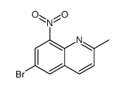 6-bromo-2-methyl-8-nitroquinoline Structure