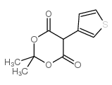 2,2-二甲基-5-(3-噻吩基)-1,3-二氧杂环己烷-4,6-二酮结构式