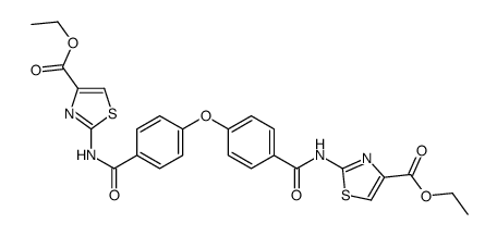 ethyl 2-[[4-[4-[(4-ethoxycarbonyl-1,3-thiazol-2-yl)carbamoyl]phenoxy]benzoyl]amino]-1,3-thiazole-4-carboxylate Structure