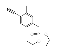 4-(diethoxyphosphorylmethyl)-2-methylbenzonitrile Structure
