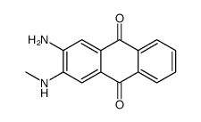 2-amino-3-(methylamino)anthracene-9,10-dione结构式