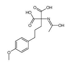2-acetamido-2-[3-(4-methoxyphenyl)propyl]propanedioic acid Structure