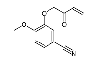 4-methoxy-3-(2-oxobut-3-enoxy)benzonitrile Structure