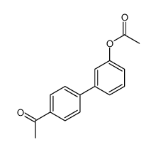 [3-(4-acetylphenyl)phenyl] acetate结构式