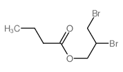 2,3-dibromopropyl butanoate Structure