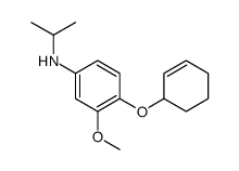 4-cyclohex-2-en-1-yloxy-3-methoxy-N-propan-2-ylaniline Structure