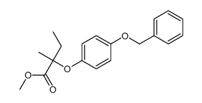 methyl 2-methyl-2-(4-phenylmethoxyphenoxy)butanoate结构式