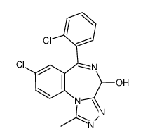 4-羟基三唑仑结构式