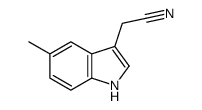 5-甲基吲哚-3-乙腈结构式