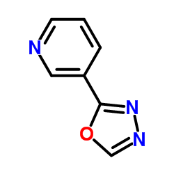 2-(3-吡啶基)-1,3,4-恶二唑结构式