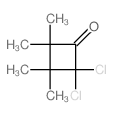2,2-dichloro-3,3,4,4-tetramethyl-cyclobutan-1-one结构式