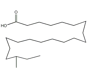 19-甲基二十一(烷)酸结构式