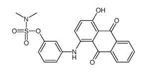 4-[(9,10-dihydro-4-hydroxy-9,10-dioxo-1-anthryl)amino]phenyl dimethylsulphamate结构式