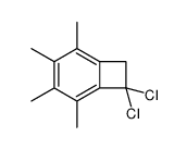 7,7-dichloro-2,3,4,5-tetramethylbicyclo[4.2.0]octa-1,3,5-triene结构式