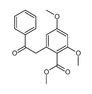 methyl 2,4-dimethoxy-6-phenacylbenzoate Structure