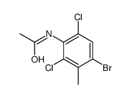 N-(4-bromo-2,6-dichloro-3-methylphenyl)acetamide结构式