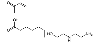 Octanoic acid, reaction products with 2-[(2-aminoethyl)amino]ethanol, acrylic acid alkylated (1:2) Structure