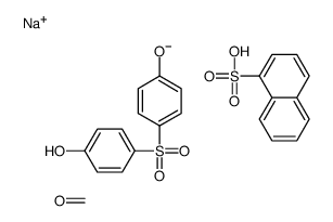 萘磺酸、甲醛、4,4’-磺酰基双[苯酚]的聚合物钠盐结构式