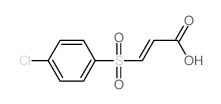 (E)-3-(4-chlorophenyl)sulfonylprop-2-enoic acid structure