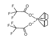 cis-[Pt(O2CCF3)2(cycloocta-1,5-diene)]结构式