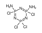 2,4-diamino-4,4,6,6-pentachoro-2λ5,4λ5,6λ5-cyclotriphosphaza-1,3,5-triene Structure