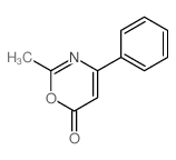6H-1,3-Oxazin-6-one,2-methyl-4-phenyl-结构式