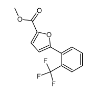 5-[2-(trifluoromethyl)phenyl]furan-2-carboxylic acid methyl ester Structure