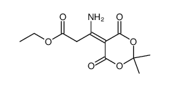 ethyl 3-amino-3-(2,2-dimethyl-4,6-dioxo-1,3-dioxan-5-ylidene)propanoate Structure