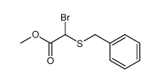 methyl 2-(benzylthio)-2-bromoacetate Structure