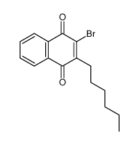 2-bromo-3-hexyl-1,4-naphthoquinone结构式