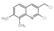 2-chloro-3-(chloromethyl)-7,8-dimethylquinoline Structure