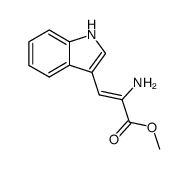 methyl (Z)-α-amino-β-(indol-3-yl)acrylate Structure
