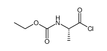 (S)-N-carbethoxy-2-aminopropanoyl chloride Structure