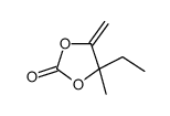 4-ethyl-4-methyl-5-methylidene-1,3-dioxolan-2-one结构式