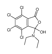 4,5,6,7-tetrachloro-3-diethylamino-3-hydroxyphthalide Structure