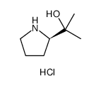 2-PyrrolidineMethanol, α,α-dimethyl-, hydrochloride (1:1), (2R)- Structure