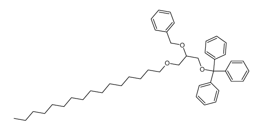 2-O-Benzyl-1-O-hexadecyl-3-O-trityl-glycerin Structure
