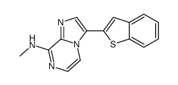 3-(1-benzothiophen-2-yl)-N-methylimidazo[1,2-a]pyrazin-8-amine Structure