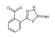 5-(2-nitrophenyl)-1,3,4-thiadiazol-2-amine结构式