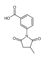 3-(3-METHYL-2,5-DIOXO-PYRROLIDIN-1-YL)-BENZOIC ACID结构式